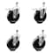 Service Caster 5 Inch Phenolic Wheel Swivel 1/2 Inch Threaded Stem Caster Total Lock Brake, 2PK SCC-TSTTL20S514-PHR-121315-2-S-2 - alternate 1